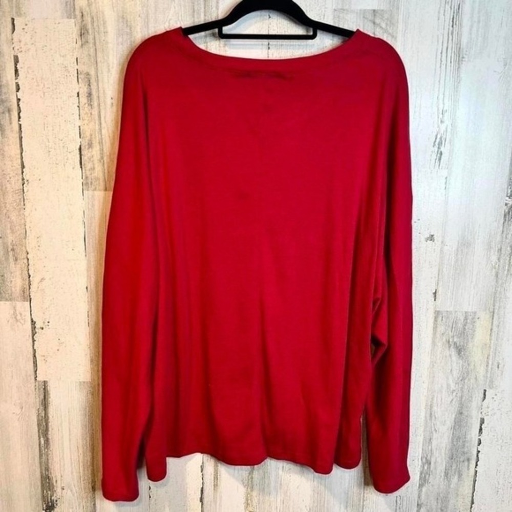 Double Take Women's Red‎ Long Sleeve Stretchy Tunic Top Size 2XL